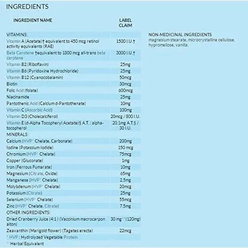 Multivitaminico Total Femenino 90 Capsulas Energia Vitalidad