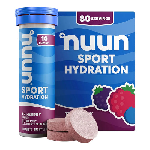 Nuun Sport Tabletas Electrolitos Hidratacion Tres Bayas 80 Porciones Importado