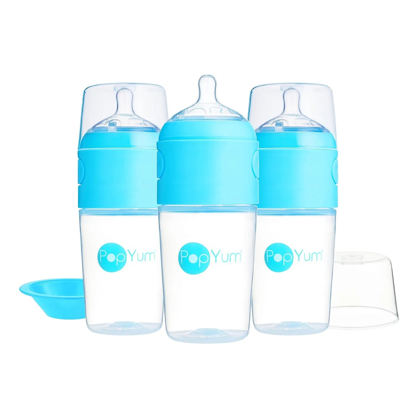 Biberones Anticólicos PopYum Pack De 3 Con Dispensador Facil Limpieza Sin Bpa