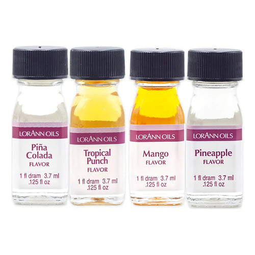 Pack 4 Sabores Tropicales Lorann Aceites Esencia 037 Ml Intensos