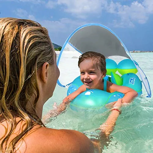 Flotador De Piscina Con Proteccion Solar Para Bebe Seguro Y Divertido
