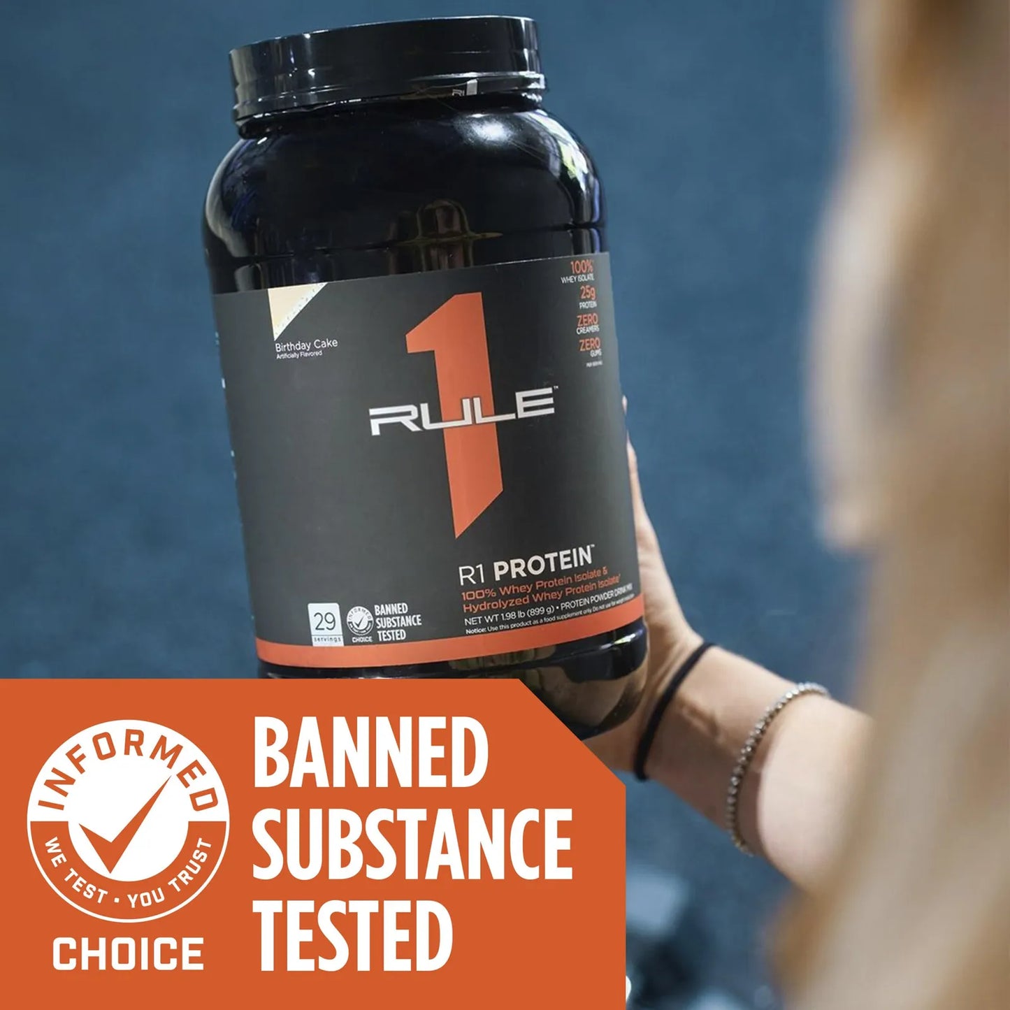 Proteína R1 Rule One 100 Aislada Hidrolizada Sabor Plátano 5 Lb