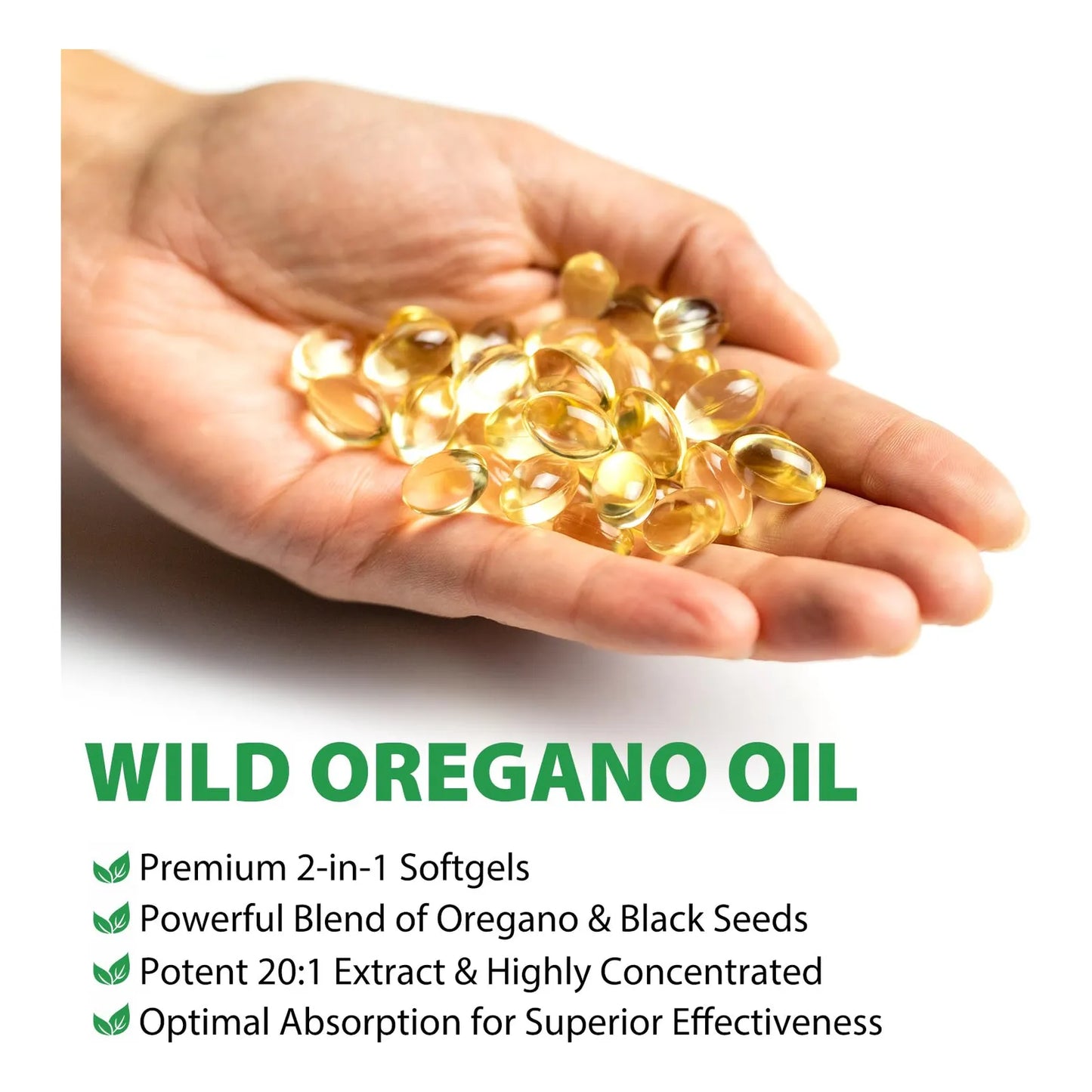 Capsulas De Aceite De Oregano Organico 120 Unidades 6000 Mg Con Aceite De Semilla Negra