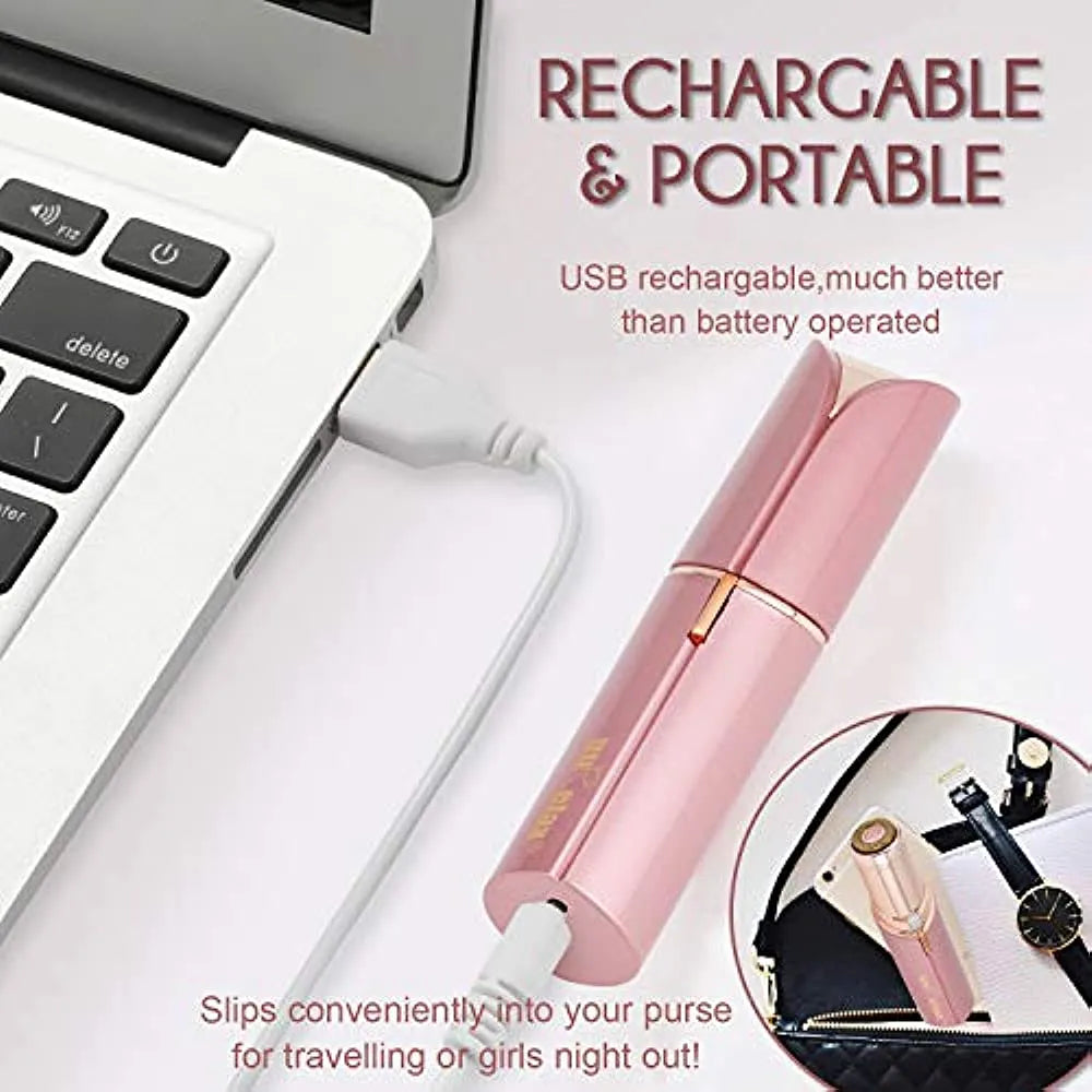 Removedor De Vello Facial Mujer Seguro Indoloro Recargable USB