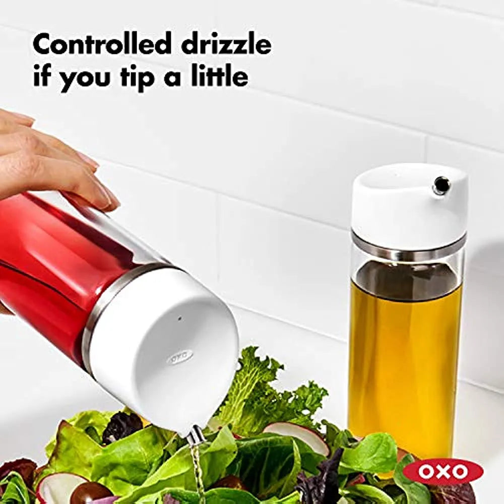 Dispensador De Aceite Y Vinagre OXO Good Grips Vidrio Precisión Sin Goteo