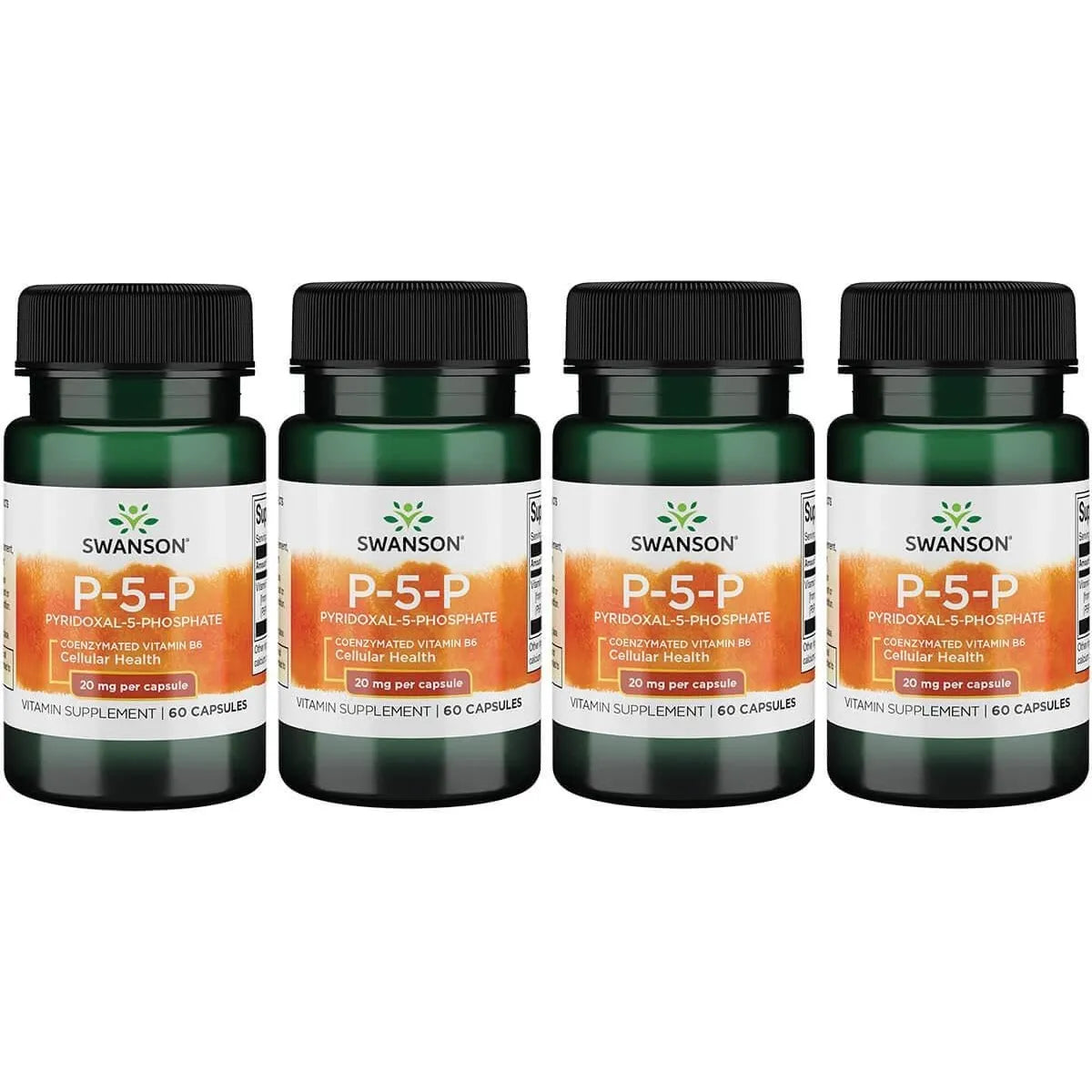 Vitamina B6 Coenzimada P-5-P 20 Mg 60 Cápsulas Energía Y Bienestar