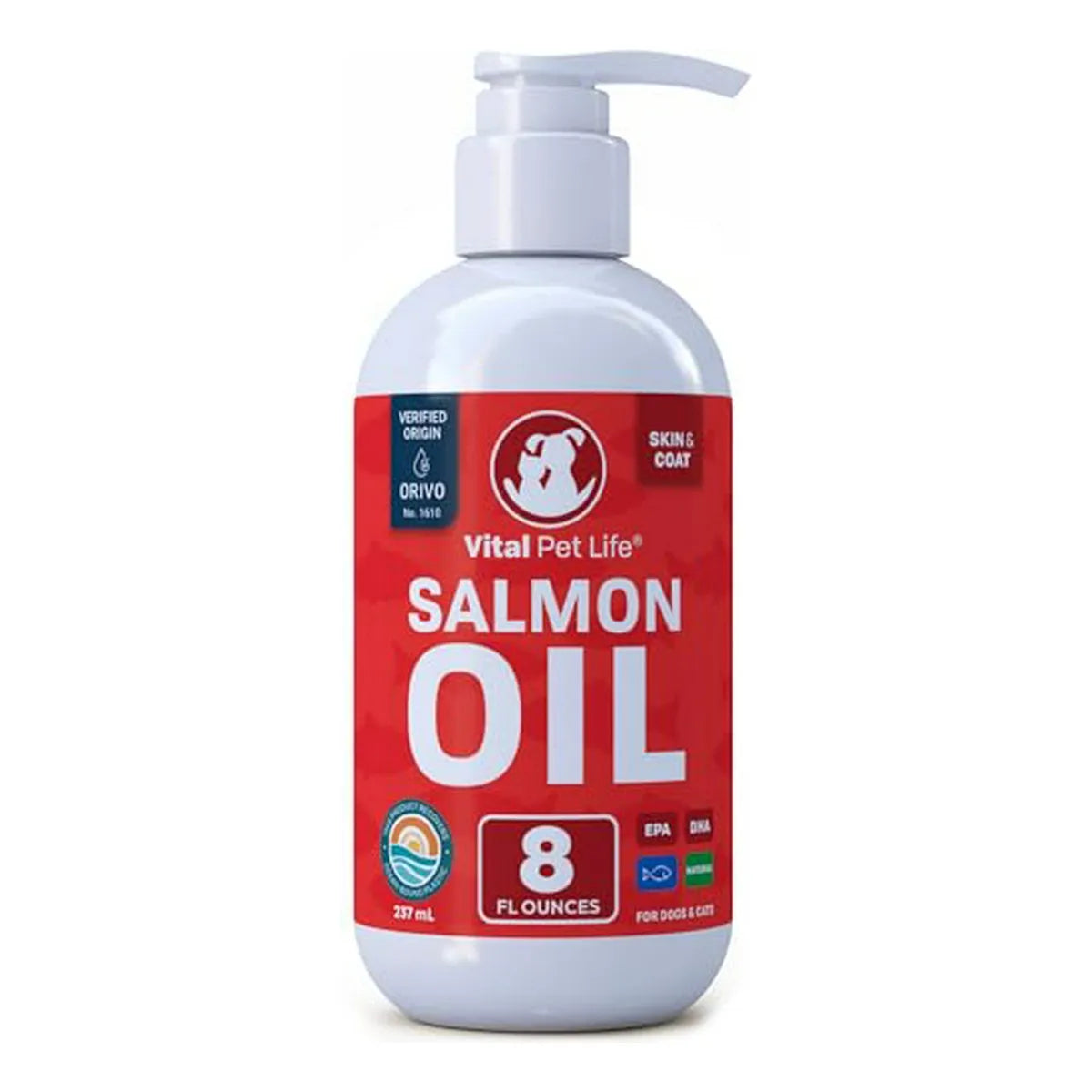 Aceite De Salmón Para Perros Y Gatos Piel Y Pelaje Saludable
