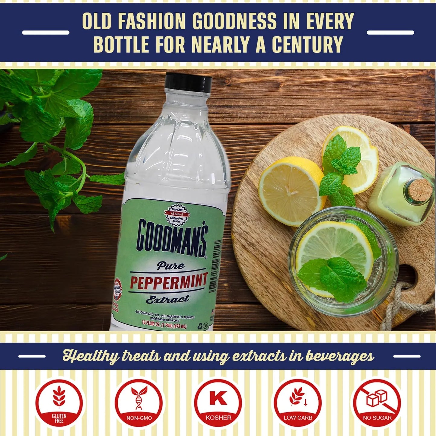 Extracto De Menta Puro 100 Ml Ideal Para Chocolate Caliente Y Mas Goodman's