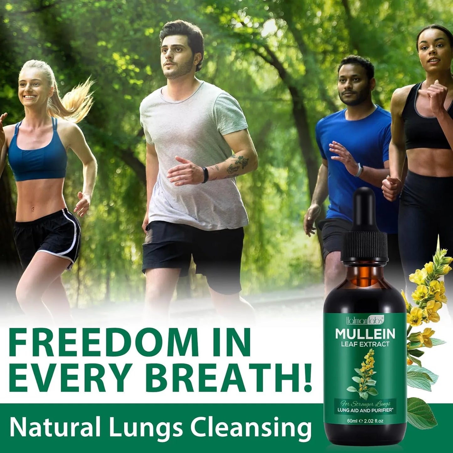 Extracto De Hoja De Gordolobo Gotas Para Limpieza Pulmonar Y Funcion Respiratoria