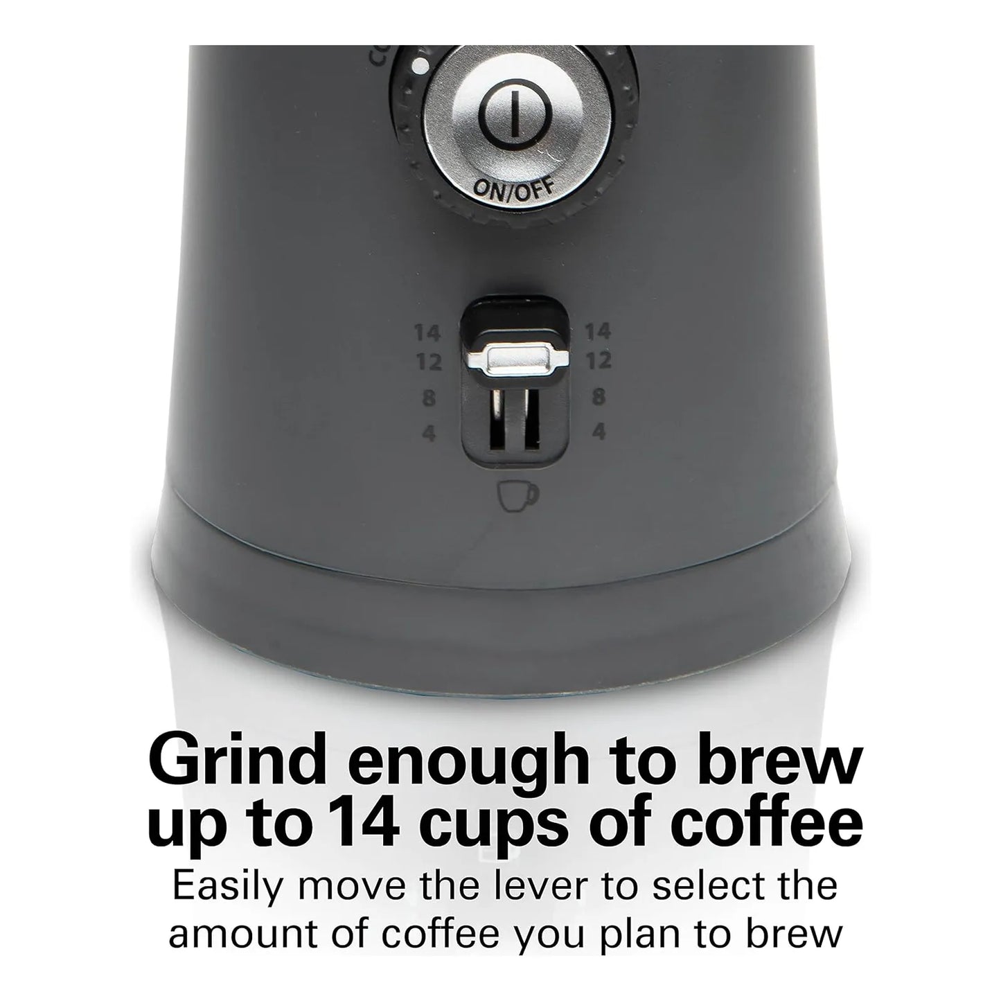 Molinillo De Café Eléctrico Hamilton Beach Ajustable 14 Tazas Acero Inoxidable