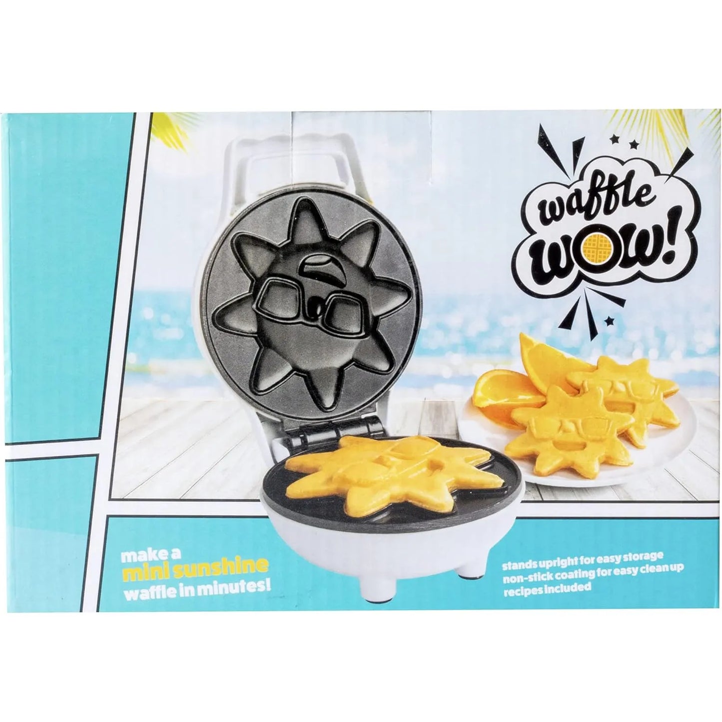 Mini Waflera Solar Rise Shine Waffles Individuales Divertidos Antiadherente
