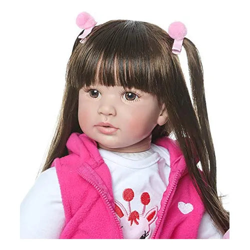 Muñeca Reborn Icradle Realista 24 Pulgadas Bebé De Juguete Con Babi