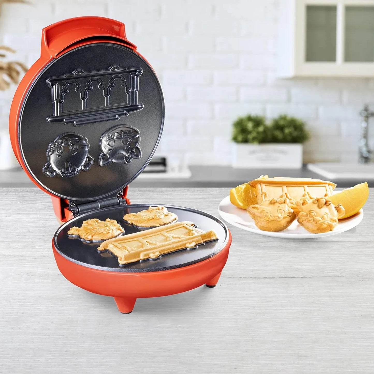 Daniel Tiger Waffle Maker Eléctrico Antiadherente 3D Para Gofres Y Panqueques