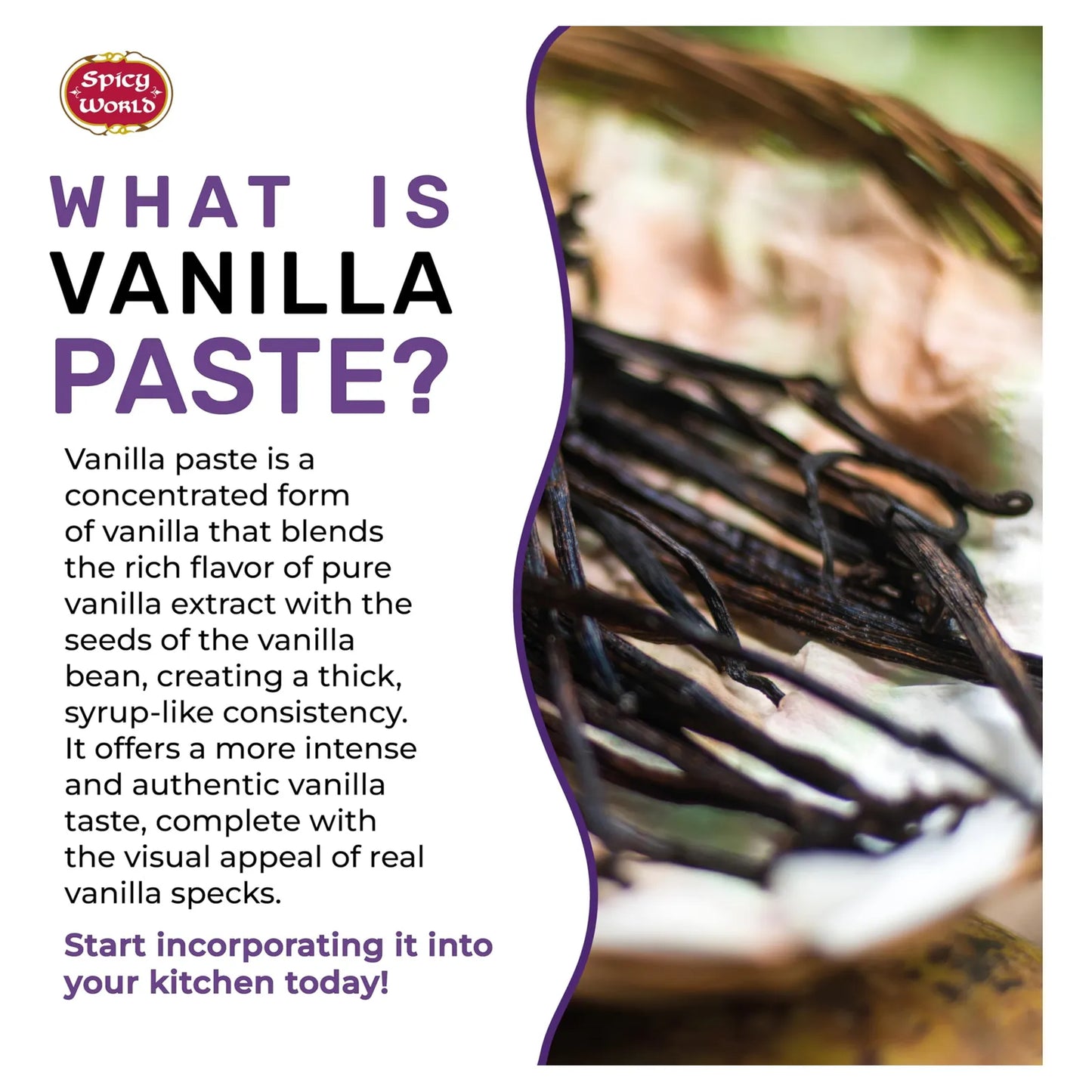 Pasta De Vainilla Natural 113g Con Agave Orgánico Puro Vegano Sin Gluten