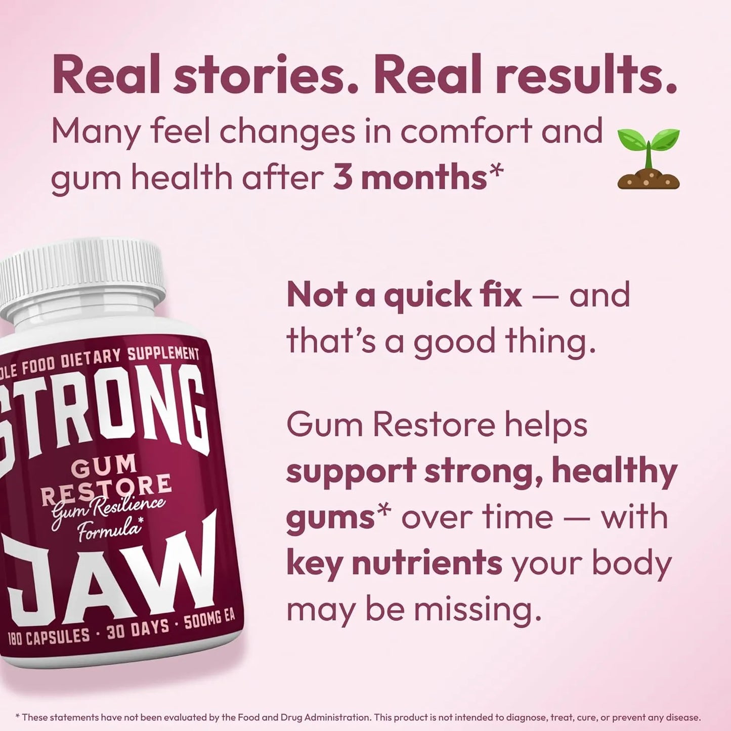 Gum Restore Suplemento Dental Vitaminas Para Encías Fuertes Y Dientes Sanos