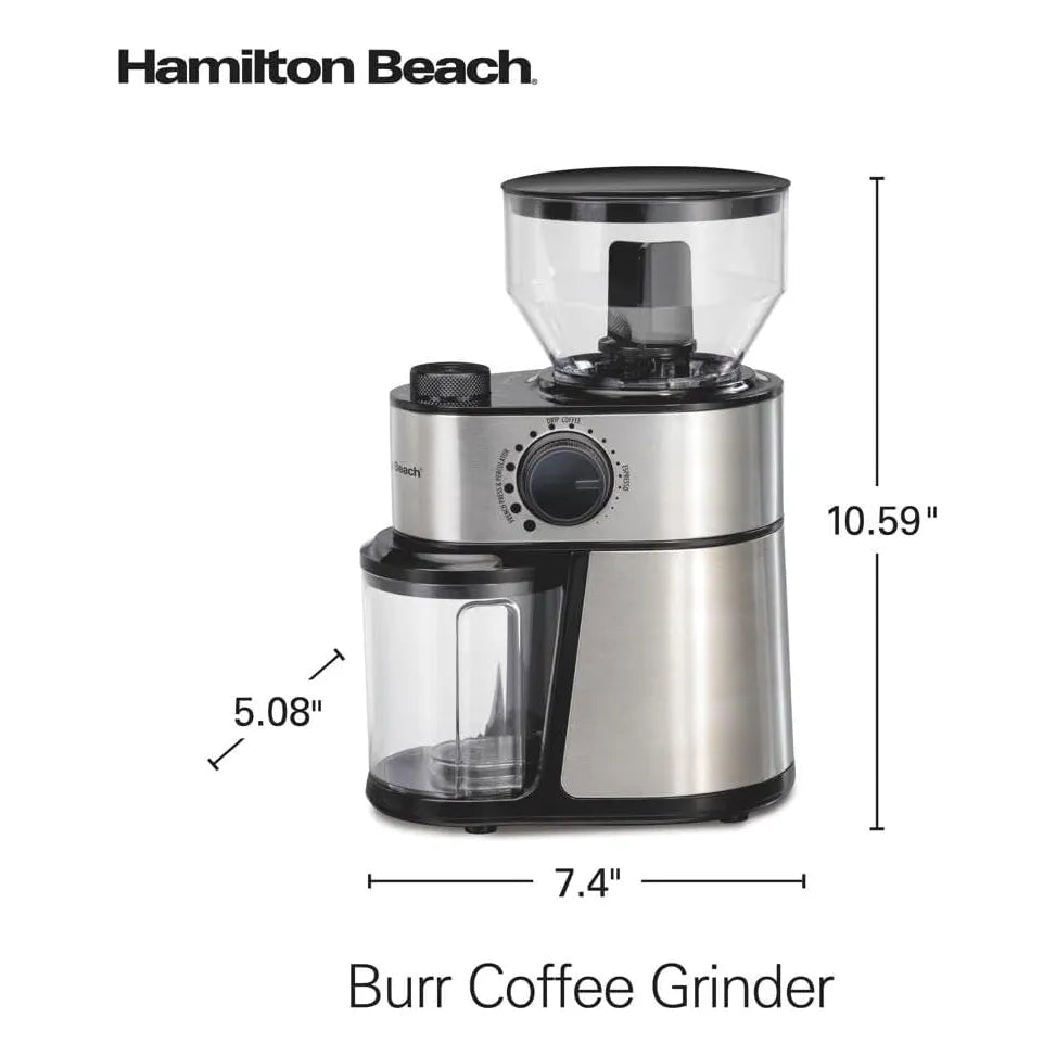Molinillo De Café Eléctrico Hamilton Beach 16 Oz 18 Ajustes Para Café Espresso Y Prensado