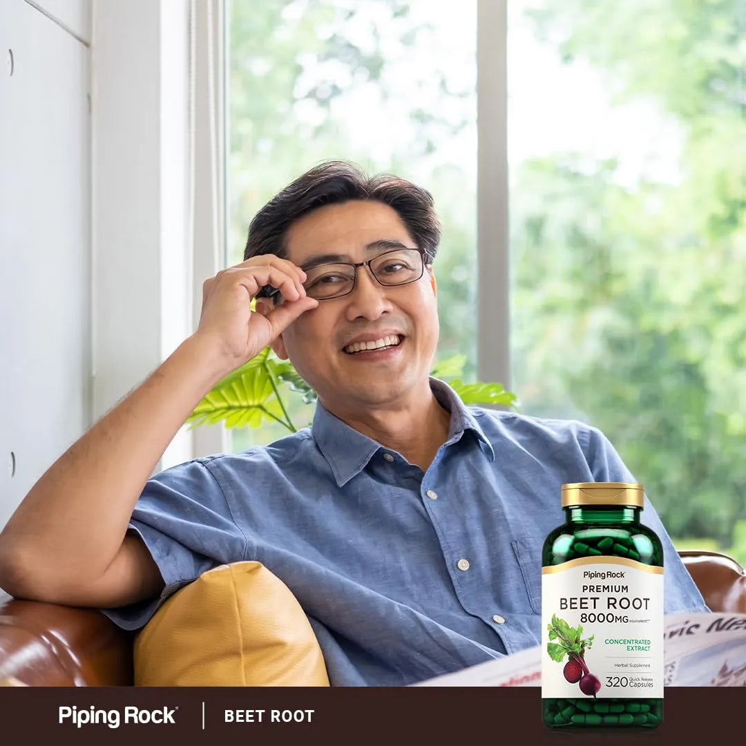 Capsulas Raiz De Remolacha 8000 Mg 320 Unidades Extracto Concentrado Suplemento Natural