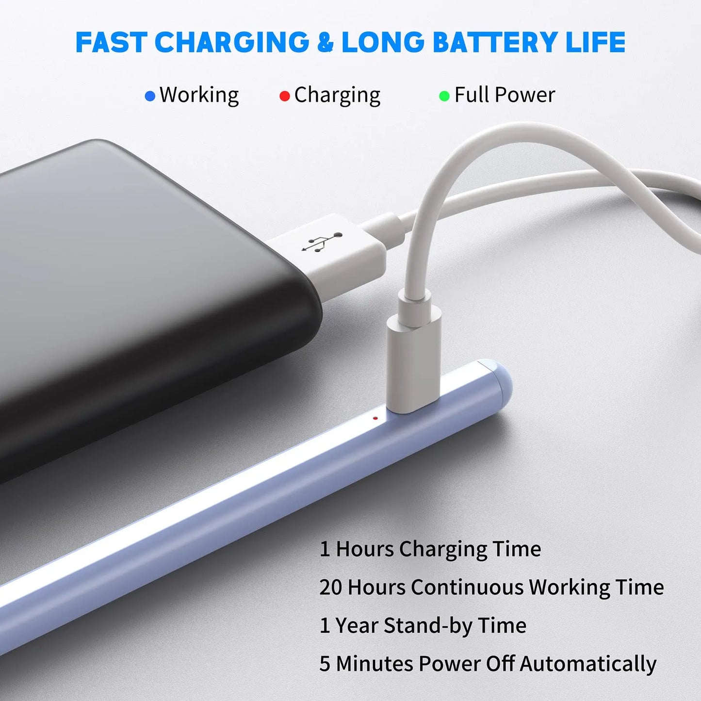 Lápiz Óptico Magnético Punta Fina Compatible Con iPad iPhone Tablets Android Precisión Y Estilo