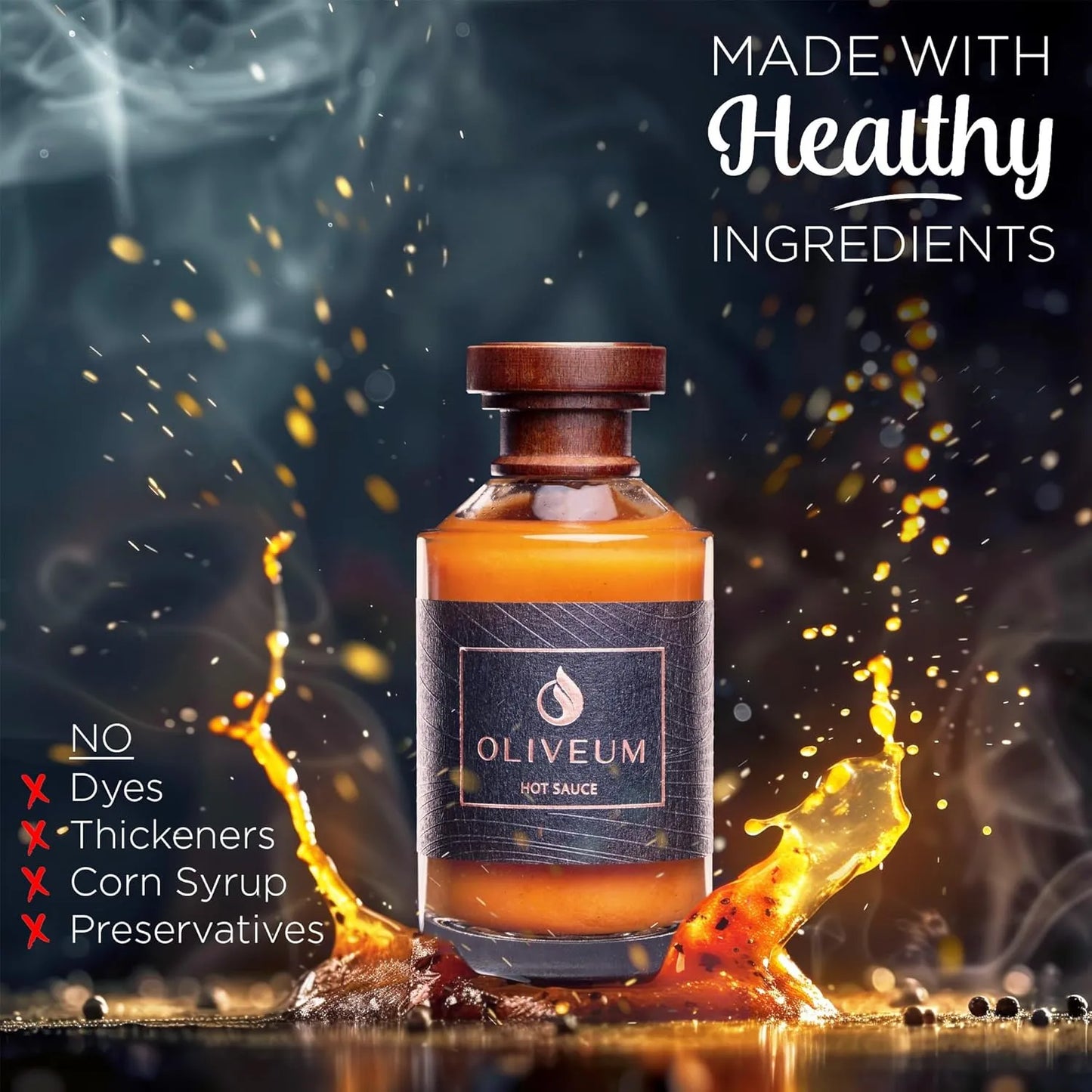 Salsa Picante Gourmet De Pimientos Habaneros 250ml Oliveum Sabor Único