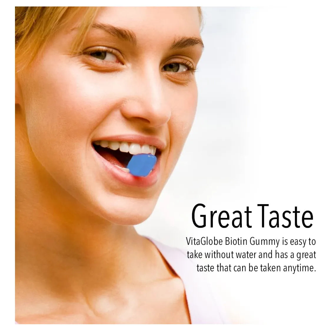 Gomitas De Biotina 5000 Mcg Sabor Bayas Mixtas Para Cabello Piel Y Uñas 80 Unidades