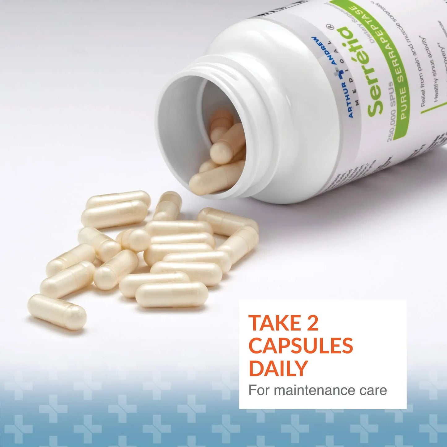 Serretia Serrapeptasa Apoyo Muscular Y Sinusal 180 Capsulas Enzima Pura