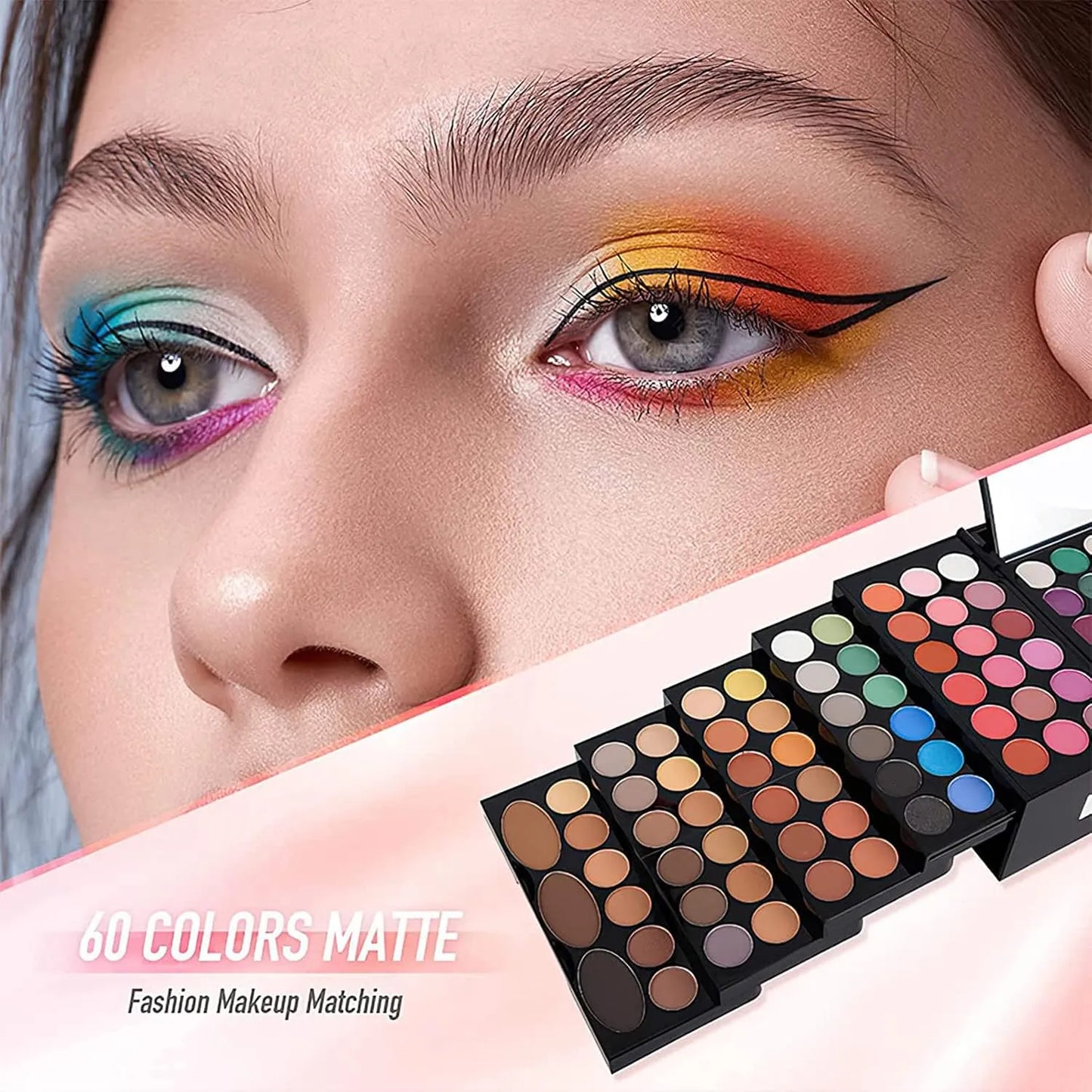 Paleta De Maquillaje 148 Colores Kit Profesional Todo En Uno Miss Rose M