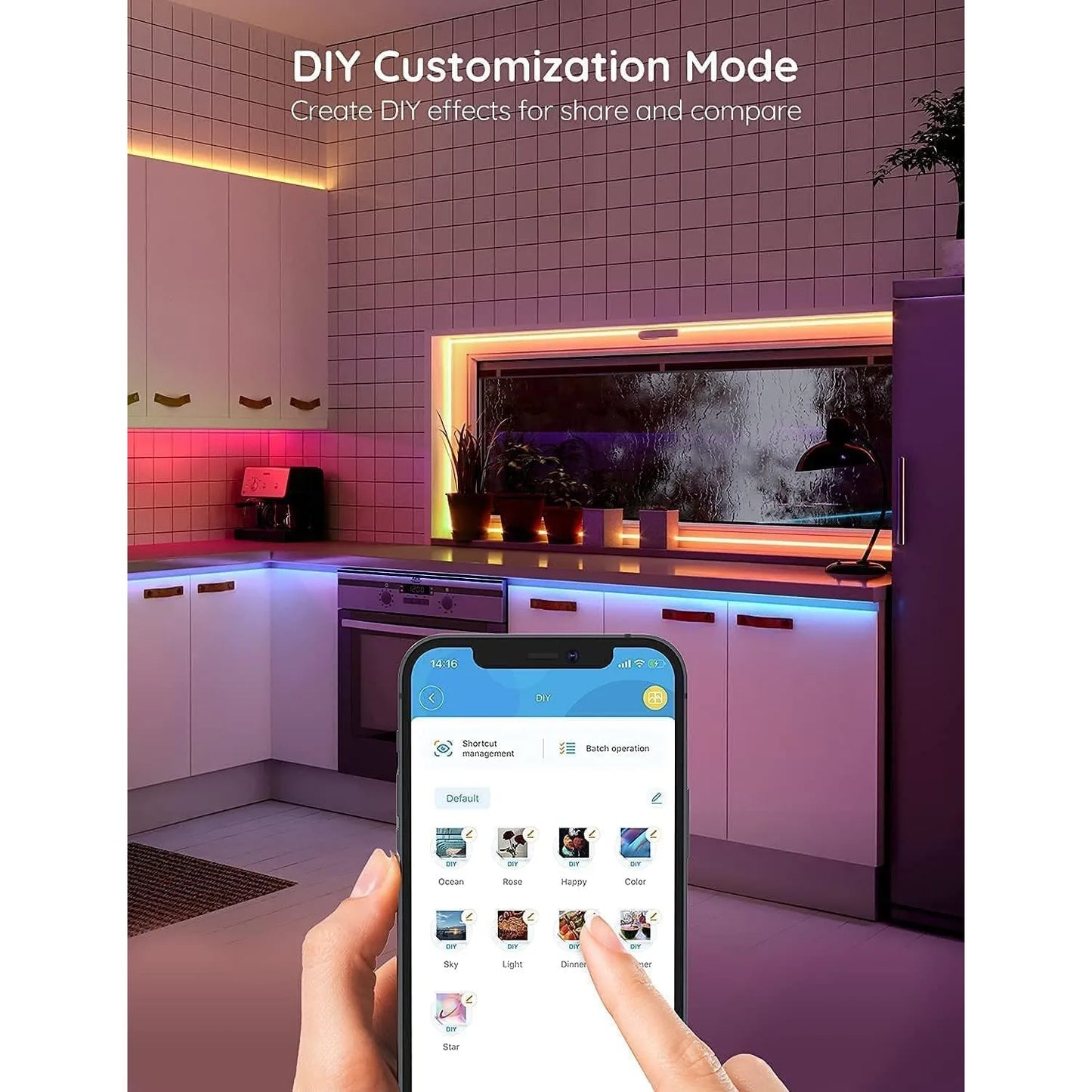 Tira De Luces Led Wifi 5 Metros Control Inteligente Alexa Google Home 16 Millones De Colores