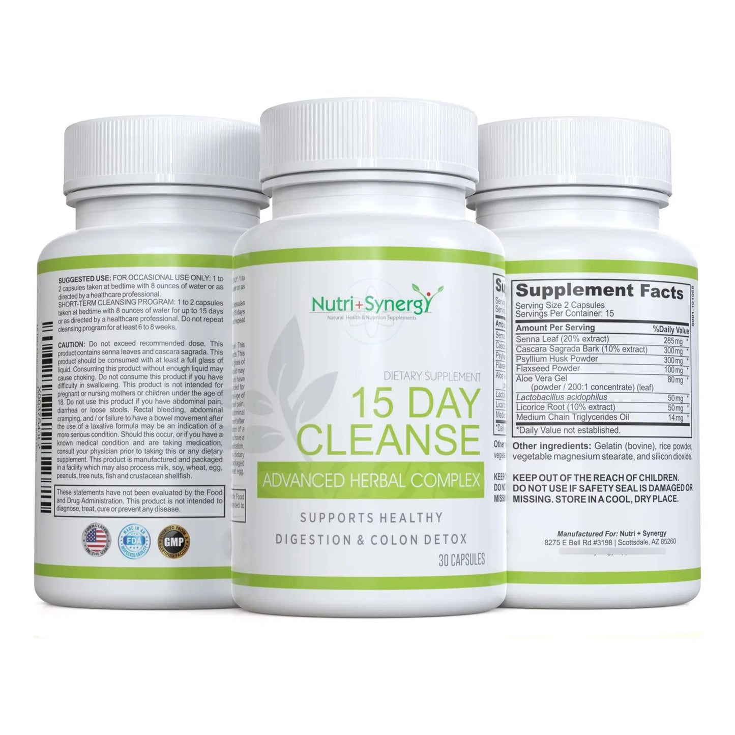 15 Day Cleanse Advanced Herbal Complex Limpieza Colon Desintoxicacion Energetica