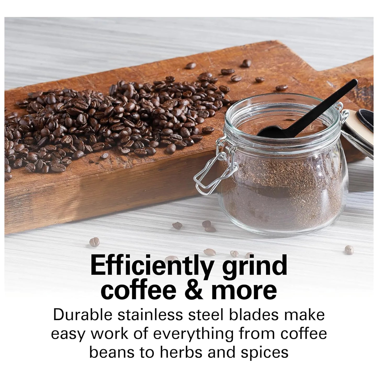 Molinillo De Café Eléctrico Hamilton Beach Ajustable 14 Tazas Acero Inoxidable