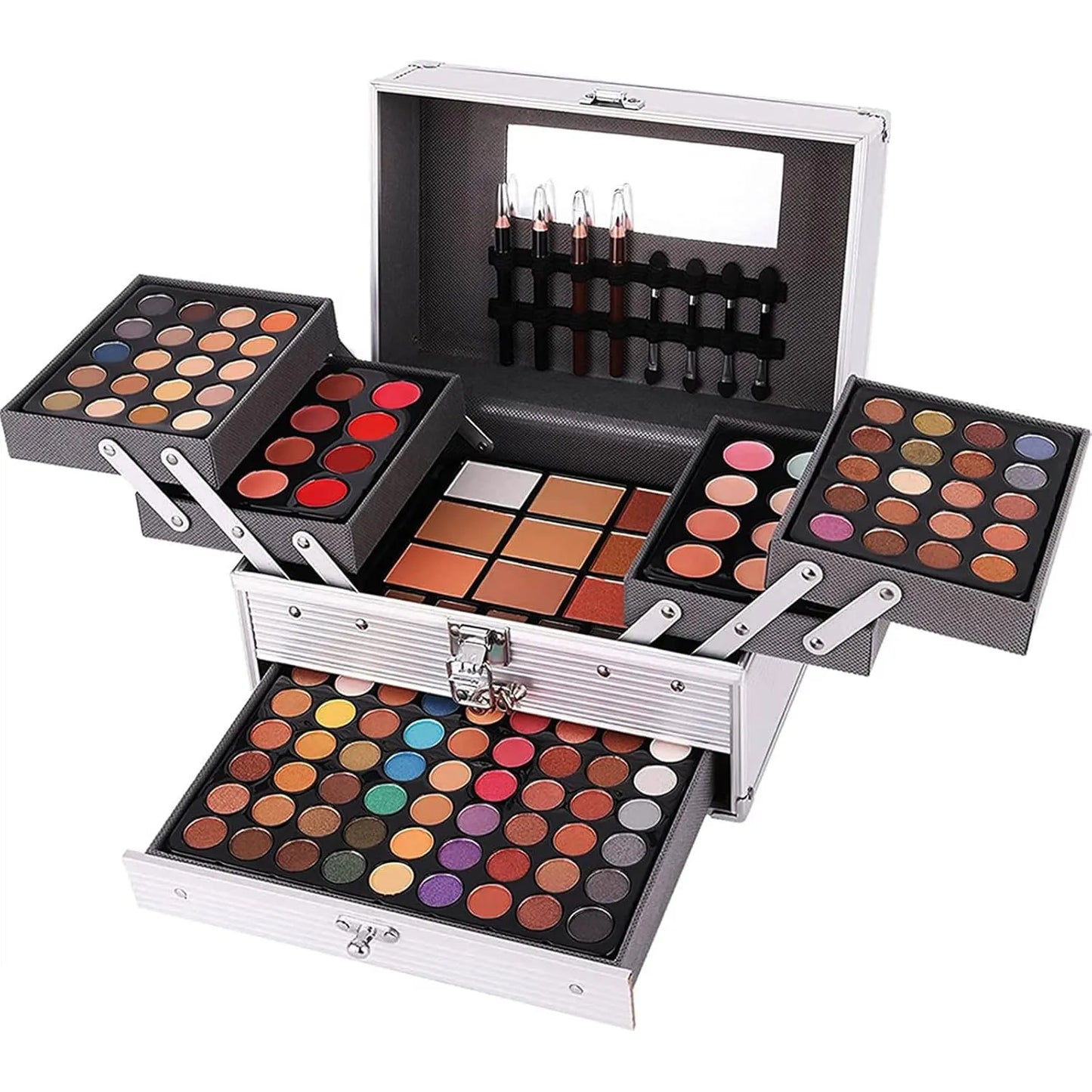 Kit Maquillaje 132 Colores Estuche Profesional Somos Importaciones Gold