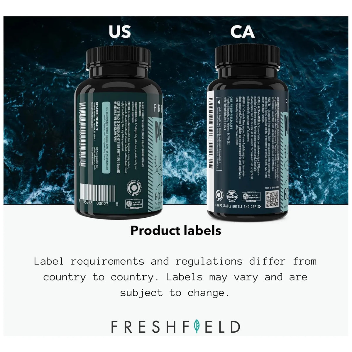 Aceite Algas Omega 3 Dha Vegano Desarrollo Cerebral Lactancia Freshfield