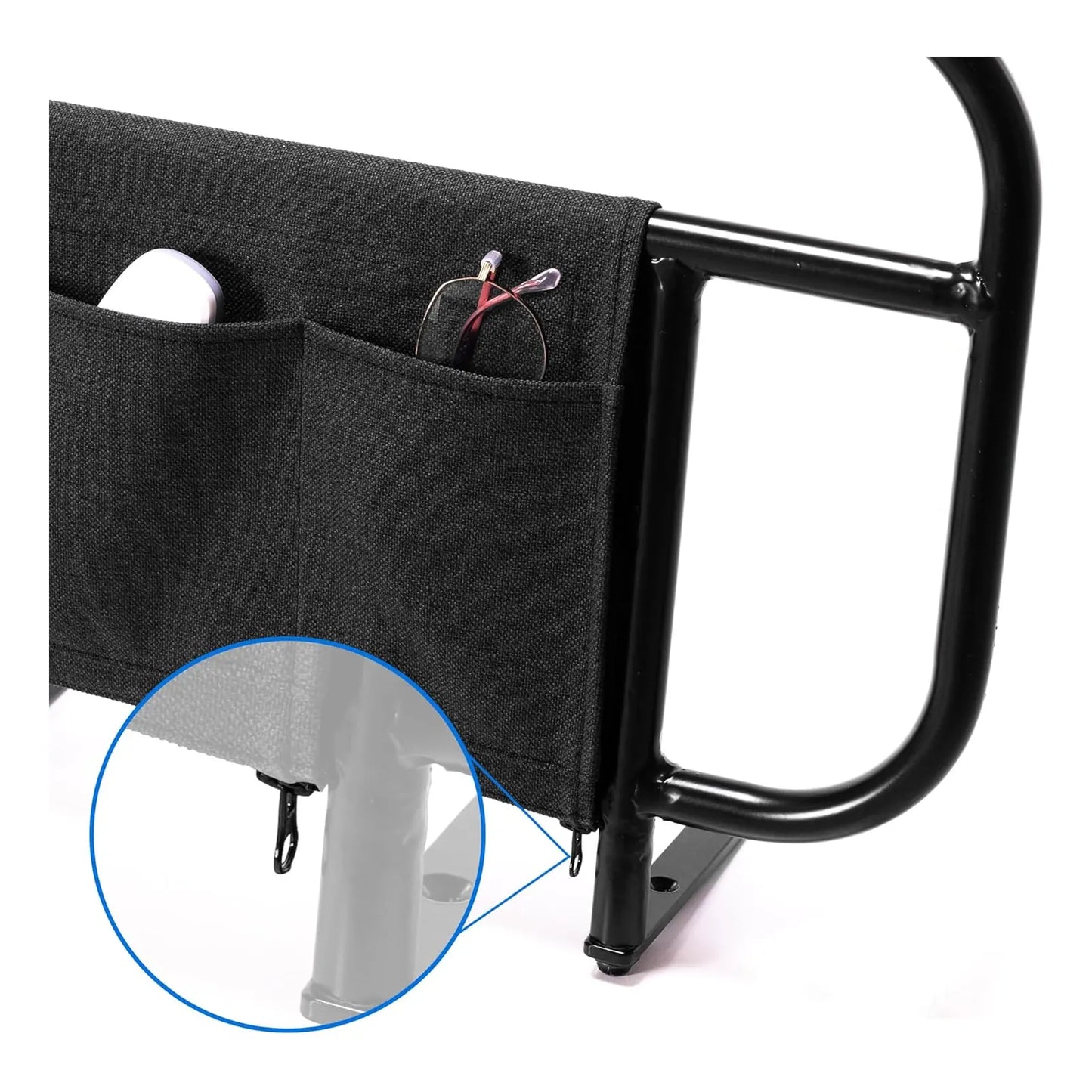 Riel Lateral De Cama Ajustable Seguridad Y Almacenamiento Facil Instalacion