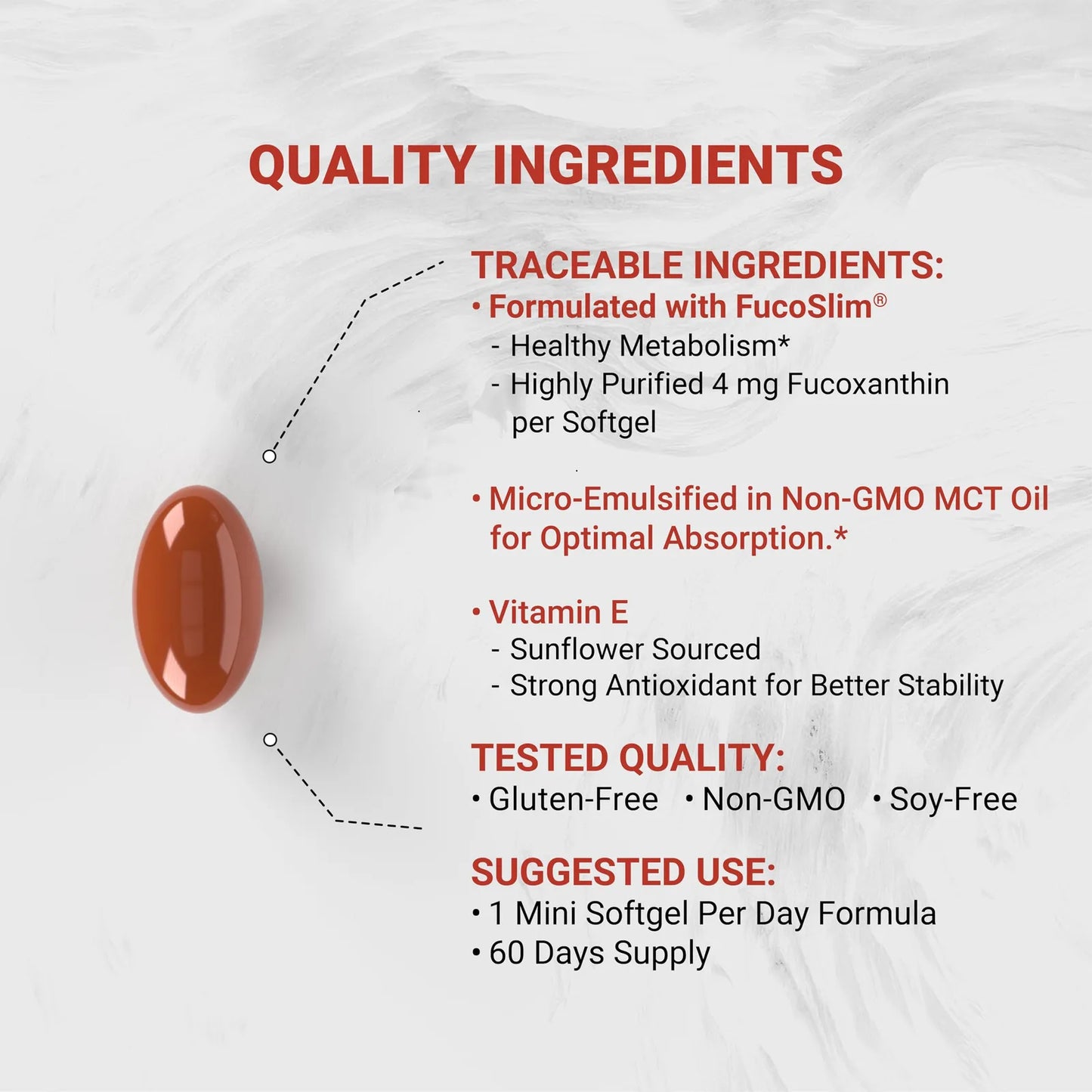 Fucoxantina Natural 4 Mg 60 Cápsulas Blandas Con FucoSlim® Para Metabolismo Y Salud