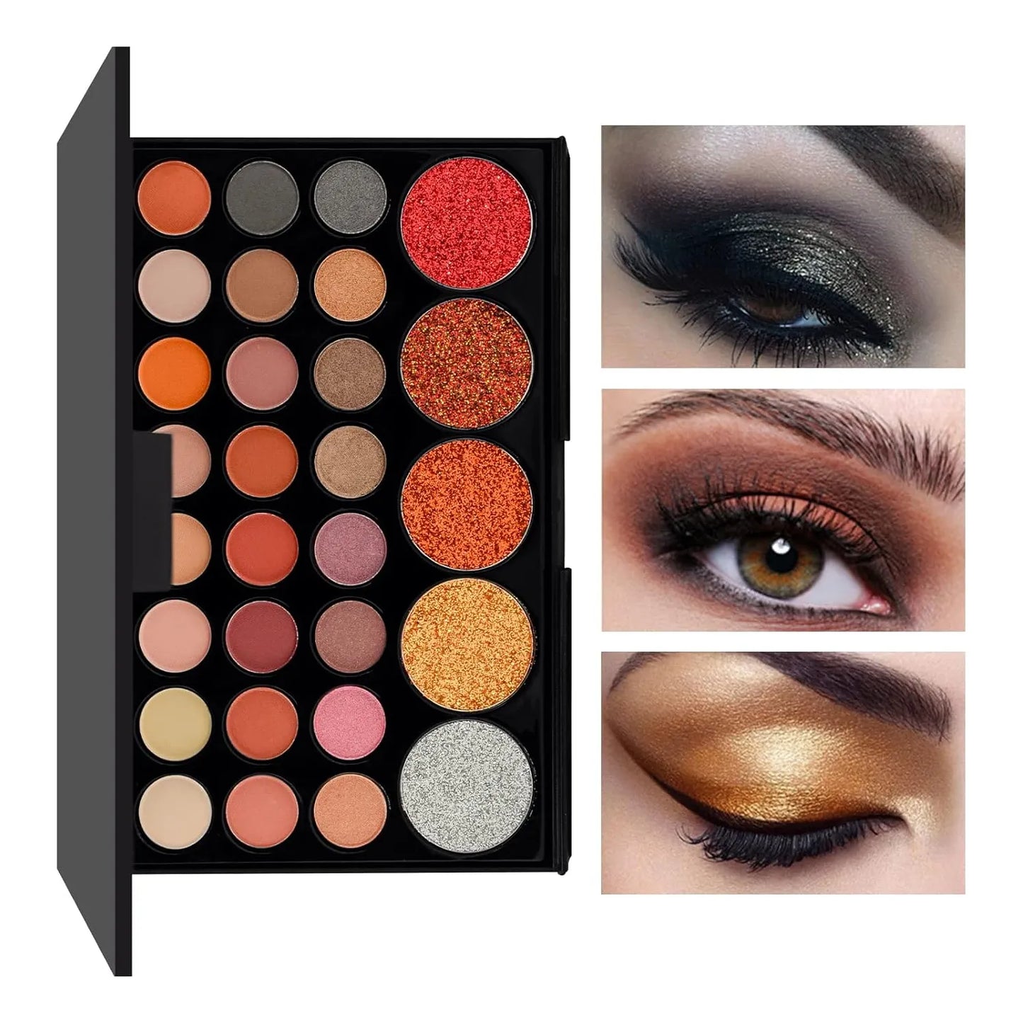 Kit Maquillaje Todo En Uno Brocha Sombras Brillo Labial Regalo Perfecto