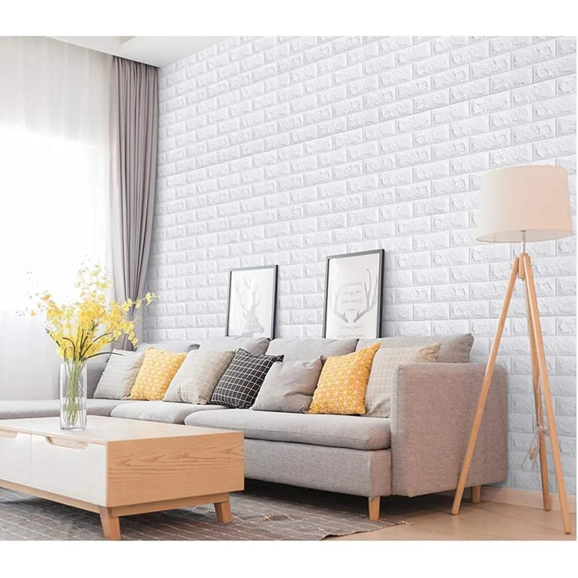 10 Unids Pegatinas Pared Ladrillo 3D Autoadhesivas Extraíbles Impermeable