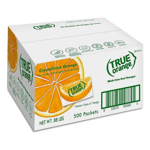 True Orange Potenciador De Agua 500 Sobres Sabor Naranja Natural Sin Calorias