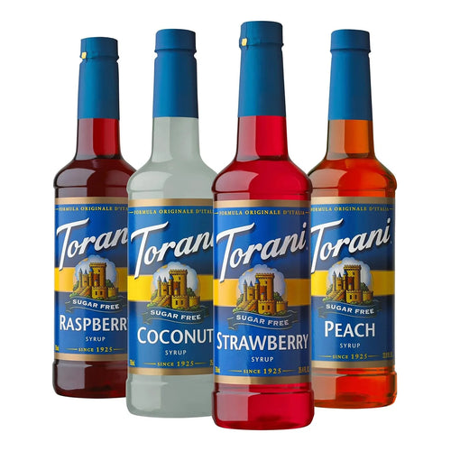 Torani Pack Surtido Jarabe Sin Azucar 4 Sabores Ideal Para Refrescos Y Cafes