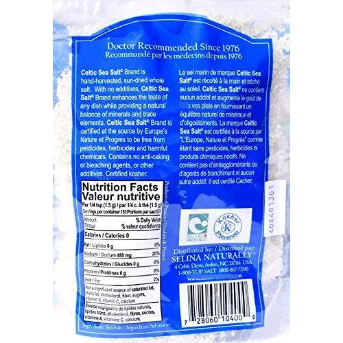 Sal Marina Celta Con Molinillo 500g Natural Kosher Baja En Sodio
