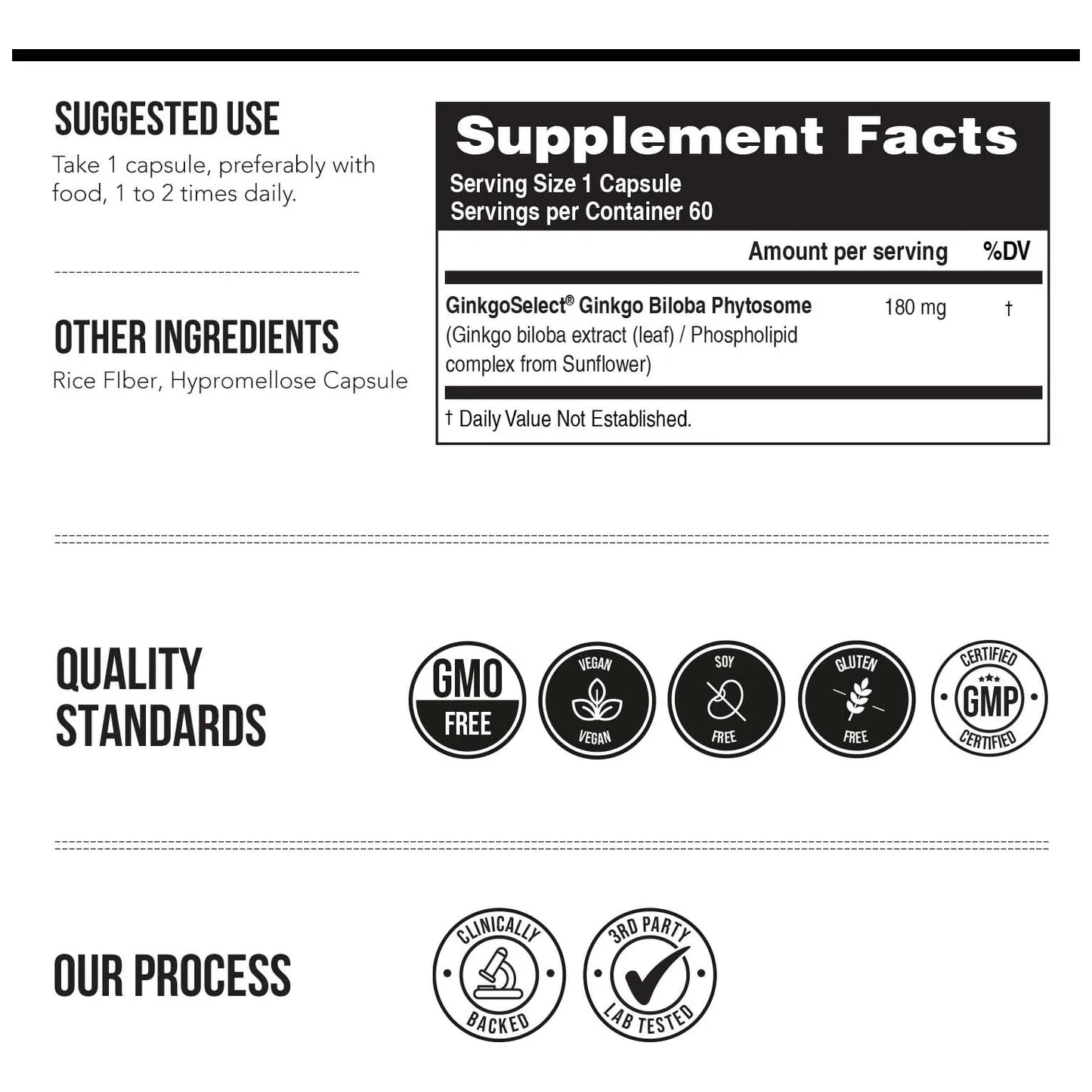 SoActive Ginkgo Biloba Fitosoma 180 Mg 300 Mejor Absorcion Memoria Enfoque