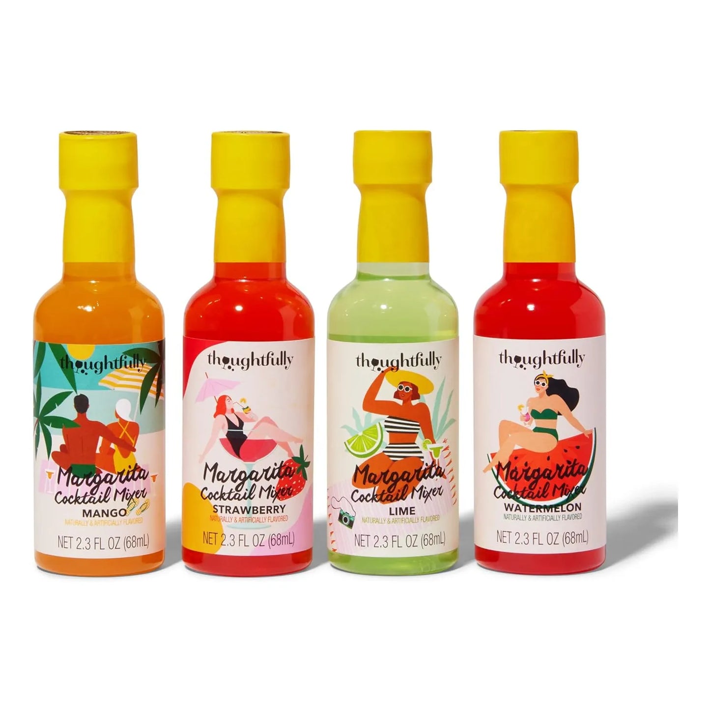 Juego Mezclador Margarita Sabores Naranja Fresa Mango Sandia Lima Listo Para Regalo