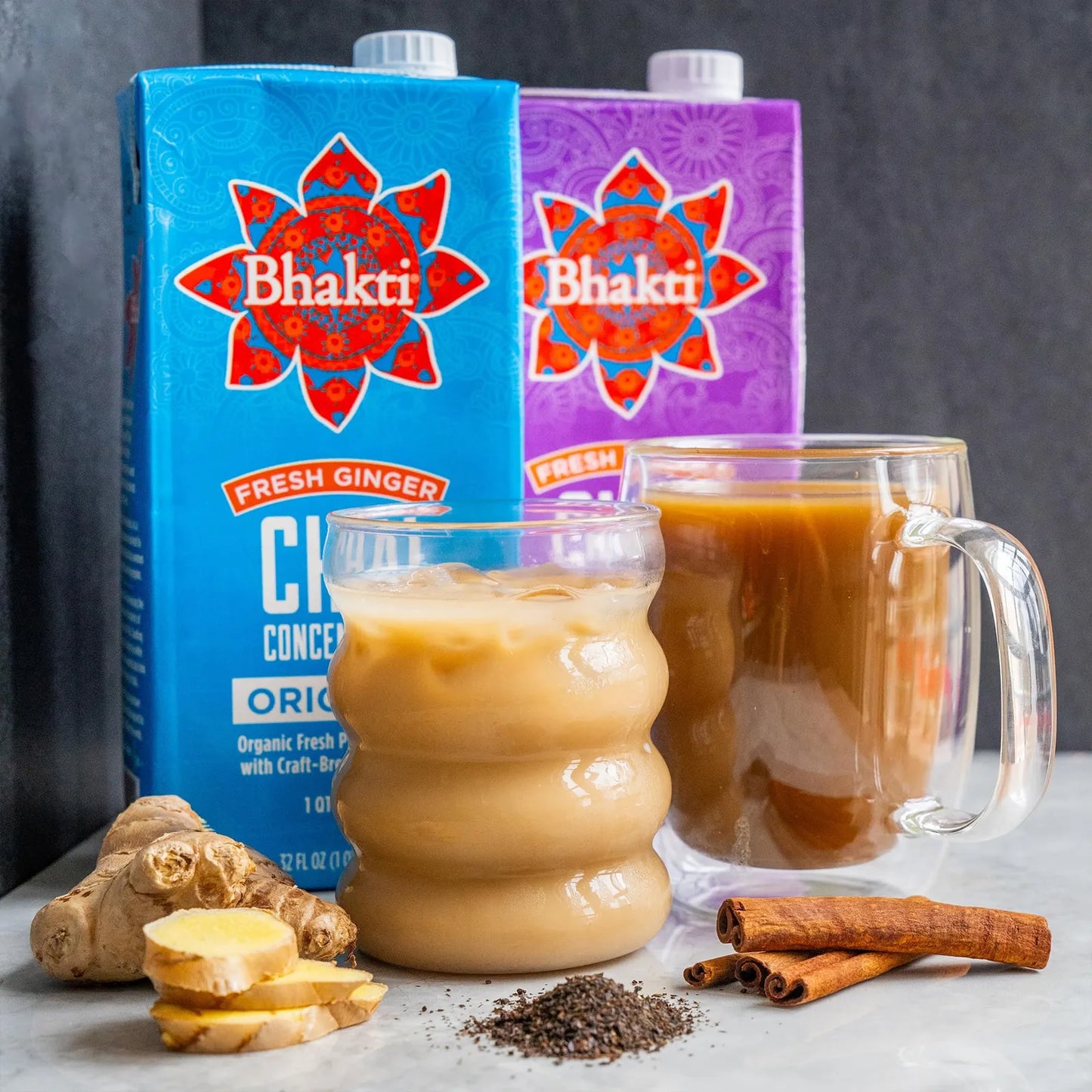 Concentrado De Té Negro Y Jengibre Fresco Orgánico Chai Original Vegano Sin Gluten