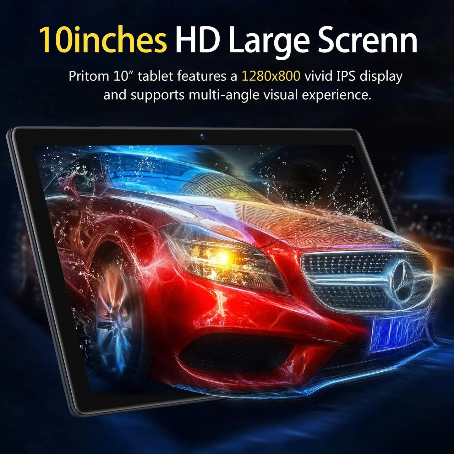 Tablet PRITOM M10 10 Pulgadas 2GB RAM 64GB Android 10 Pantalla IPS HD