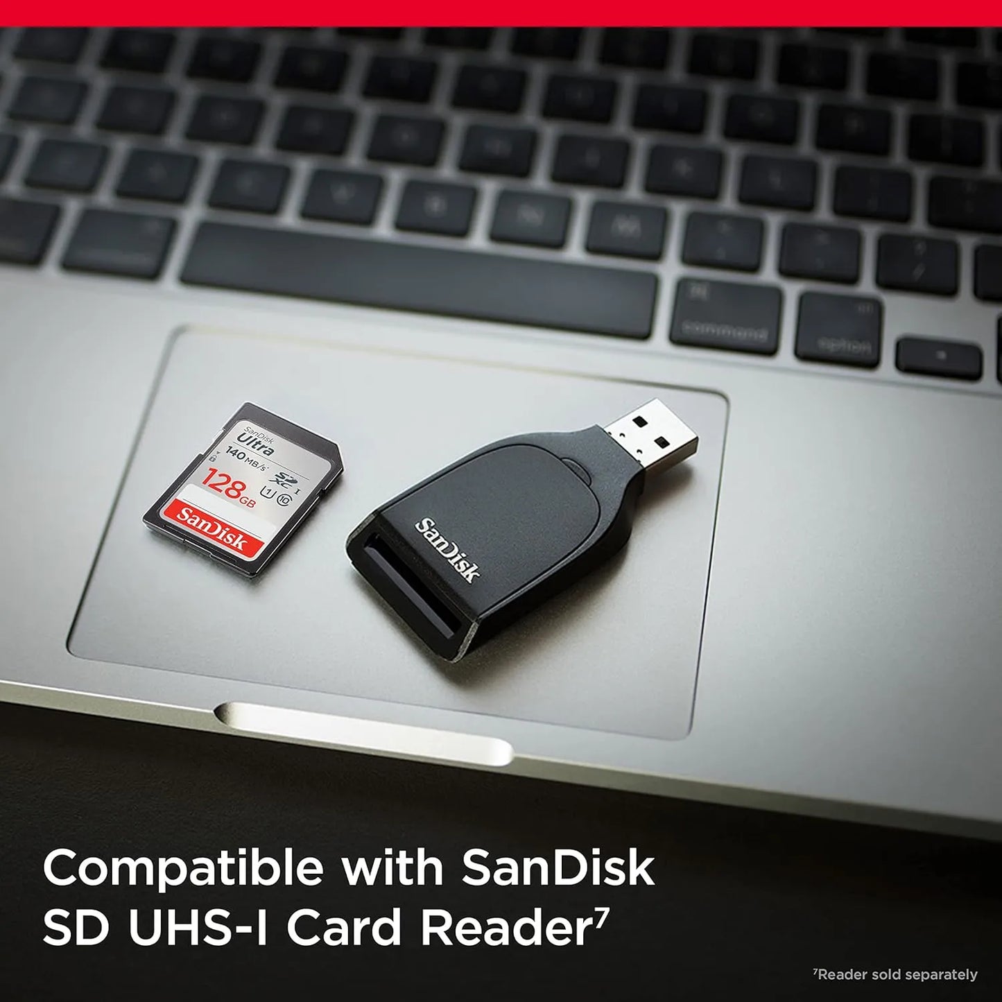 Tarjeta De Memoria SanDisk Ultra SDXC 128 GB Velocidad 140 MB/s Full HD