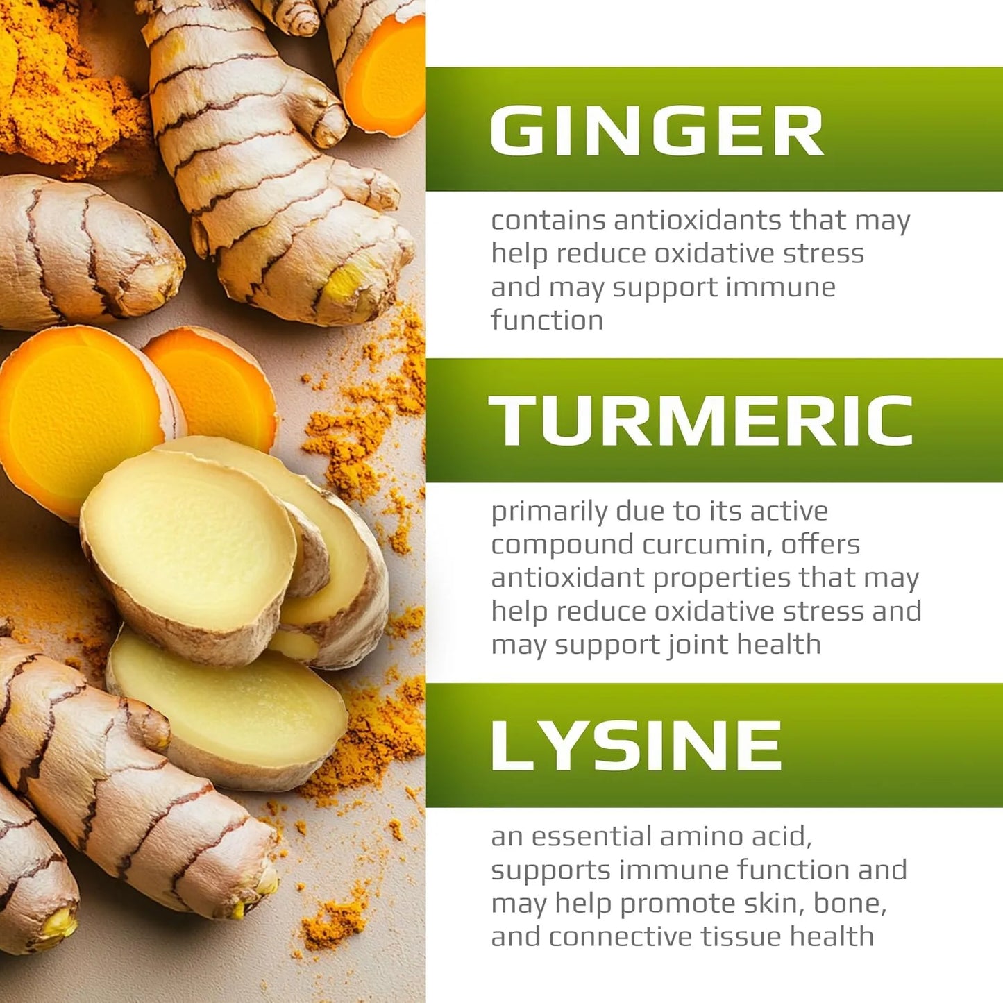 Vitamina C 500mg Con D3 Zinc Curcuma Jengibre Lisina Capsulas Vegetales 120 Unidades