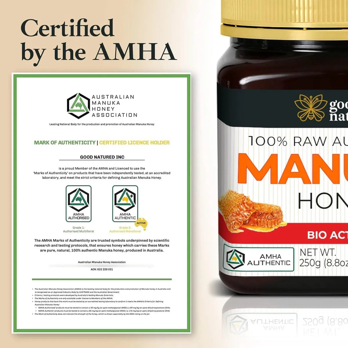Miel Cruda Manuka MGO 510+ Grado Medicinal 250g Importada USA