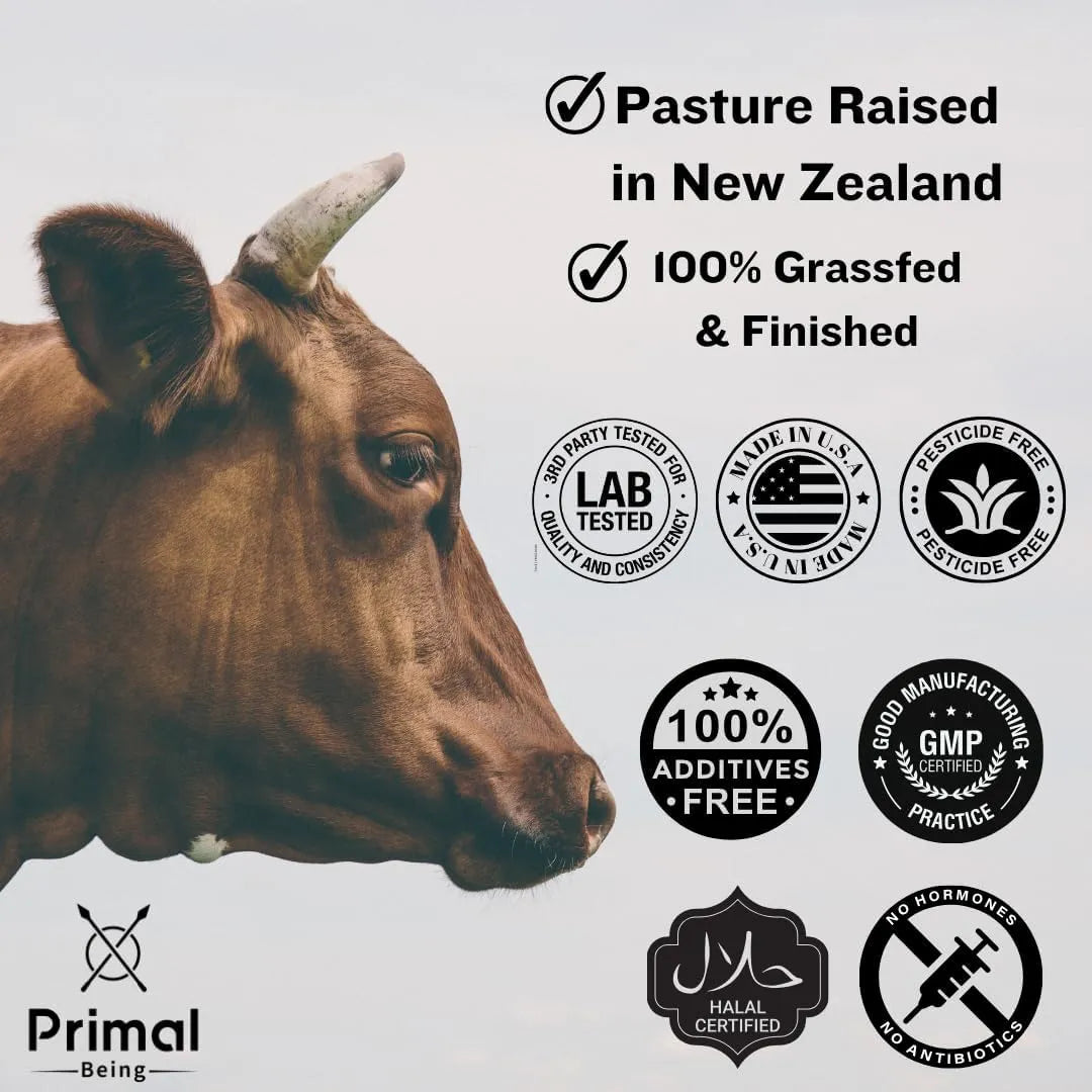 Calostro De Res Alimentado Con Pasto Primal Being Soporte Inmunologico Y Salud Intestinal 3.17 Oz