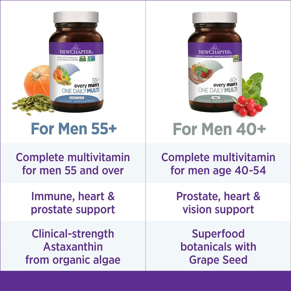 Tabletas Multivitamínicas Diarias Fermentadas Para Hombres Mayores De 40 Años Con Superalimentos