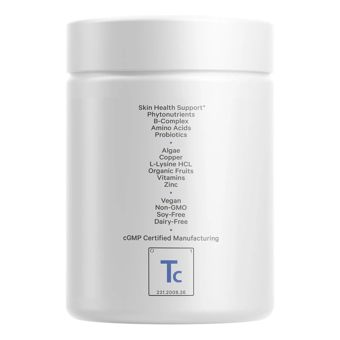 Cápsulas Para El Cuidado Facial Adolescente Vitaminas A C D3 E Zinc Probióticos Vegano 60 Unidades