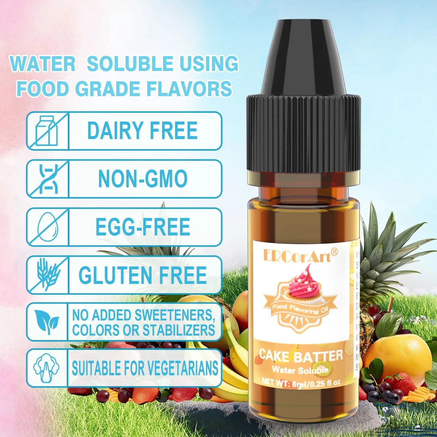 Aceite Aromatizante Concentrado De Caramelo Sabor Piña Y Fresa 36 Sabores Para Cocinar Hornear Y Más