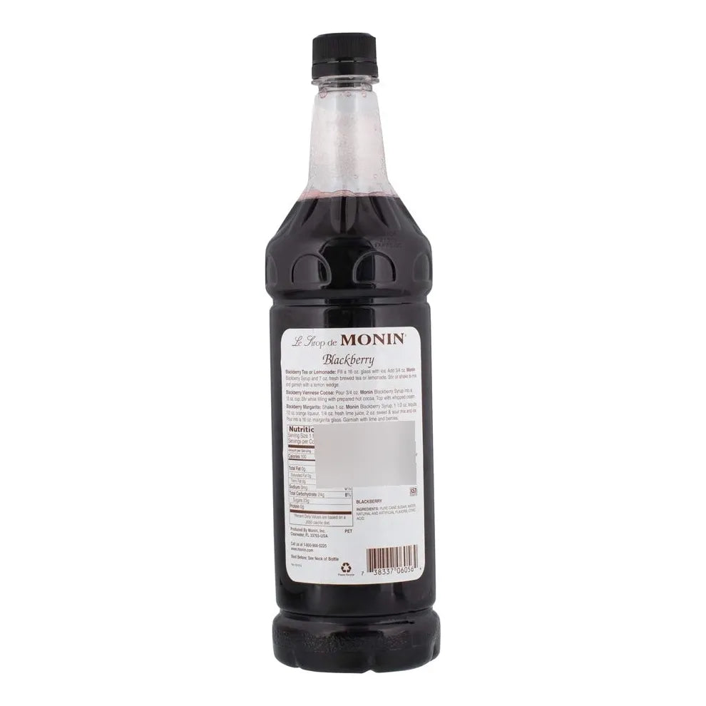 Jarabe De Mora Monin 1L Sabor Autentico Sin Gluten Ecofriendly